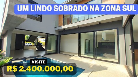 LINDO SOBRADO em um Condomínio Super Completo na ZONA SUL de Ribeirão Preto (CASA0368)