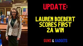 Congresswoman Boebert Scores Her 1st 2A Victory