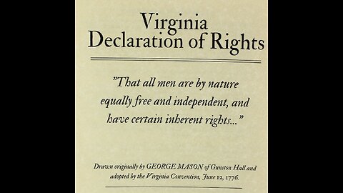 Nov. 30, 2023 PM / Mike, Cal & DW on the Virginia Declaration of Rights...