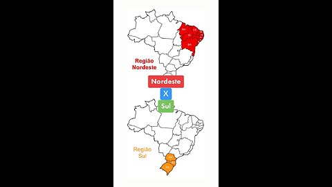 Comparação Nordeste x Sul