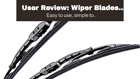 User Review: Wiper Blades Set for 2010 Toyota Corolla Driver/Pass Trico Steel Wipers Set of 2 B...