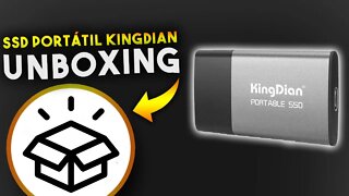 TOP! SSD Portátil Kingdian é INCRÍVEL! Unboxing e primeiras impressões