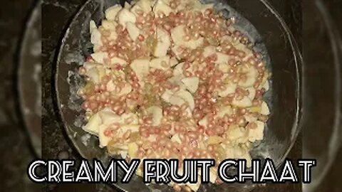 creamy fruit chaat recipe | easy and quick cream chaat recipe | healthy chaat | by fiza farrukh