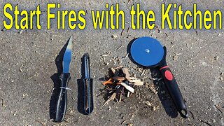 Making a fire with just about anything | Bushcraft on the Patio