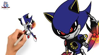 How To Draw Metal Sonic - Step by Step Tutorial