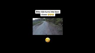 Bike ride turn to chase lol