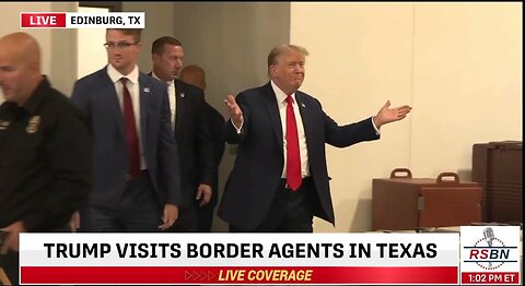 11/19/2023 President Trump Meets Texas Border Agents on Their Thanksgiving Dinner