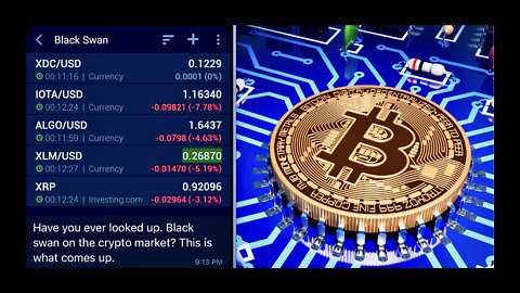 Black Swan Crypto Market Manipulation Bitcoin Cryptocurrency Worthless Without Internet or Electric