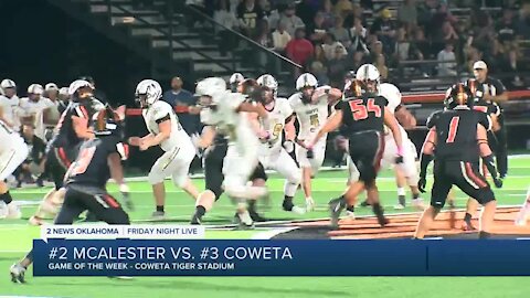 McAlester stays undefeated in dominating 33-2 win in Coweta