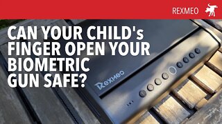 Can your child open your biometric gun safe?