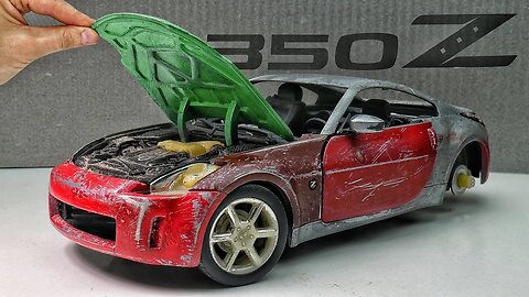 Restoration and tuning abandoned Nissan 350Z. Restore model car