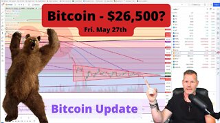 Is Bitcoin headed down to $26,500?