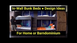 In-Wall Bunk Beds ● Design Ideas For Building Your Home or Barndominium