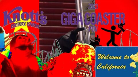 Theme Park Crazy Dies Experiencing California on the Knots Berry farm 2023 Giga Coaster