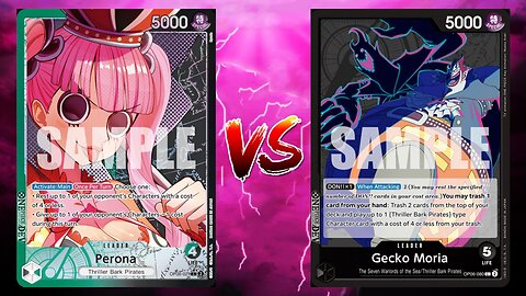One Piece TCG Perona VS Gecko Moria And Purple Red Luffy!!