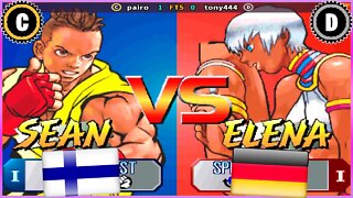 Street Fighter III 2nd Impact Giant Attack (pairo Vs. tony444) [Finland Vs. Germany]