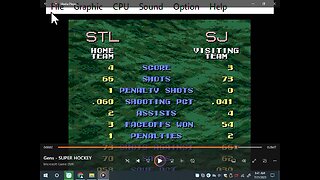 Genesis rom Tecmo Super Hockey, Saint Louis vs San Jose