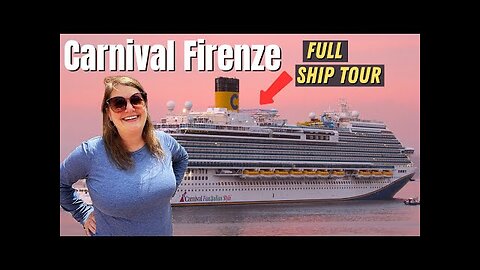 CARNIVAL FIRENZE FULL SHIP TOUR (Carnival's Newest Ship!!)