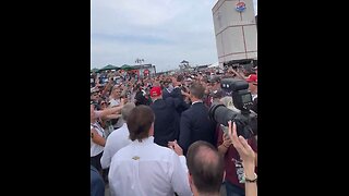 Trump's Huge Welcome At Charlotte Motor Speedway