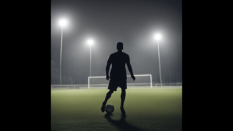 Midnight Maestro: Dazzling Football Skills Under the Stars