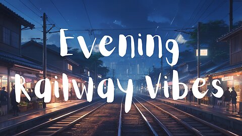 Evening Railway Vibes 🌃 Rain Sounds for Focus, Japanese City Lofi, Calming Music for Sleep