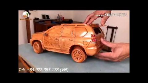 Wood Carving - TOYOTA PRADO Land Cruiser 2020