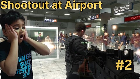 Shootout at airport || हवाई अड्डे पर कत्ले-आम || part 2 || COD MW 2 gameplay.