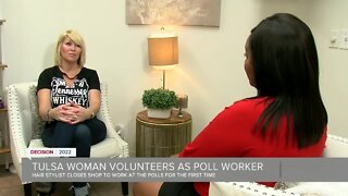 Tulsa Woman Volunteers As Poll Worker