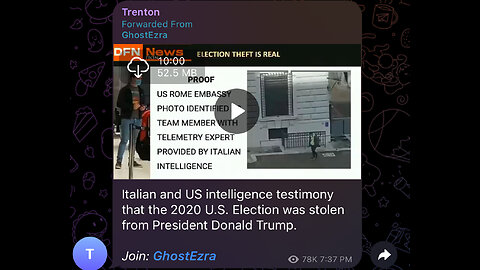 Italian n US intelligence testimony- the 2020 U.S. Election stolen from President Donald Trump