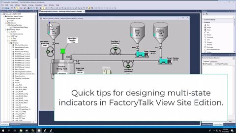 FactoryTalk View Site Edition Multi-State Indicator Design Tips