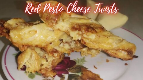Red Pesto Homemade Cheese Twists Recipe - Old Upload Food Series Snacks Recipes for The Whole Family