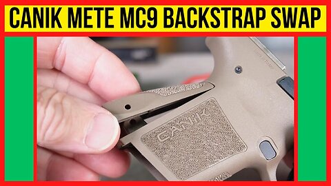 Canik METE MC9 How to Change the Backstrap. Easily adjust the grip to fit your hand. #canik
