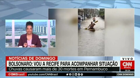 Análise: Bolsonaro diz que vai a Recife acompanhar situação após fortes chuvas | @SHORTS CNN