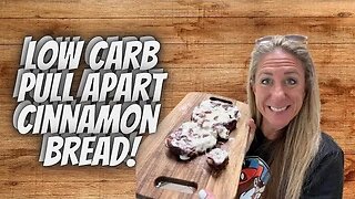 LOW CARB PULL APART CINNAMON BREAD | RECIPE VIDEO!!