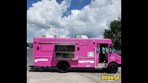2002 18' Workhorse P42 PINK Commercial Kitchen Food Truck with Rebuilt Motor for Sale in Texas