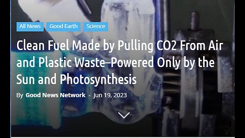 INSANITY - RESEARCHERS CONVERT CO2 & PLASTIC WASTE TO FUEL & CHEMICALS = NOT A SOLUTION