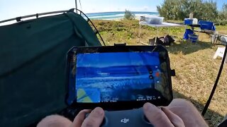 Guy Saves Falling Drone Before It Crashes Into The Ocean