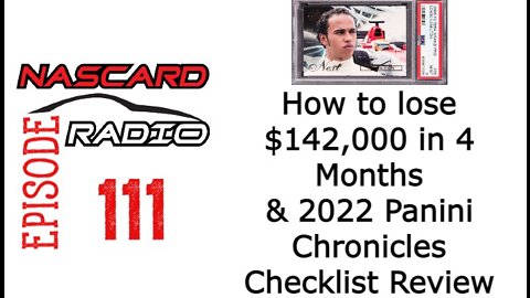 How To Lose 142,000 in 4 Months With A F1 Card Plus 2022 Panini Chronicles Racing Checklist EP 111