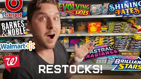 Hitting those Pokemon Card RESTOCKS at Walmart, Barnes & Noble, and more! (Pokémon Hunting)