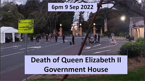 6:00 pm 9 Sep 2022 - Queen Elizabeth II Condolence Books at Melbourne Government House (Go Pro)