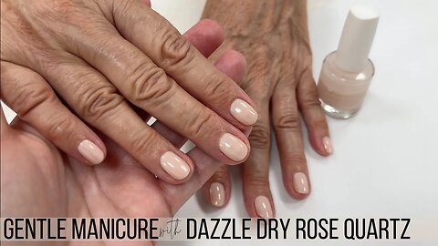 Gentle Manicure with Dazzle Dry Rose Quartz [Watch Me Work]