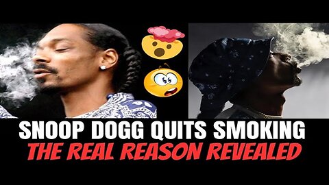 Snoop Dogg Quits Smoking And Reveals Why 😳😲