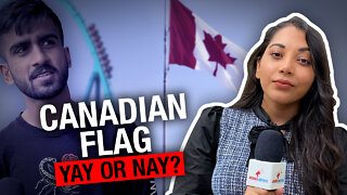 Are people hesitant showing a Canadian flag on Canada Day ?