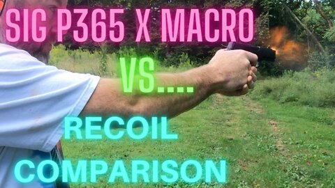 Sig 365 X Macro vs Glock 43X - Recoil Test - return to target