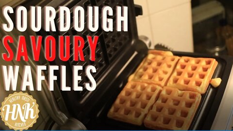 How to make savoury waffles (with sourdough)