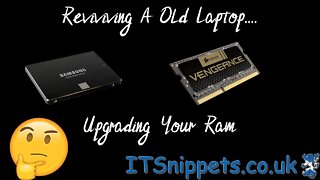 Reviving A Old Laptop Part 2...Upgrading Your Ram. (@ytcreator, @youtube)