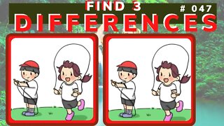 FIND THE THREE DIFFERENCES | CHALLENGE # 047 | EXERCISE YOUR MEMORY