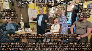 UWOLNIENIE EMOCJI, BLOKAD W EKSTERIORYZACJI UKRYTEGO ŚWIATA. ZABURZENIA EMOCJI, LĘKU I PRZEŻYĆ UKRYTYCH W POŚWIADOMOŚCI . HIPNOZA W TRENINGU MENTALNYM REGRESJI DO OKRESU PŁODOWEGO/TV INFO 2024