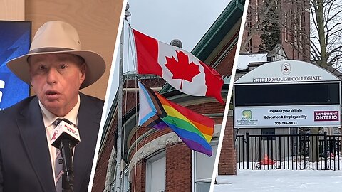 Pride Year? Ontario school flys "Pride Progress Flag" in February