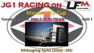 JG1 RACING on LFM - Mazda MX5 Cup - Nürburgring Sprint (2023) - DEU -Split 1